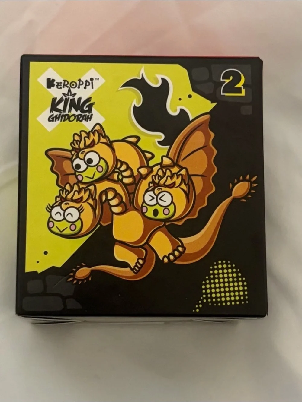 Keroppi x King Ghidorah Yellow 3-Headed Kids Figure